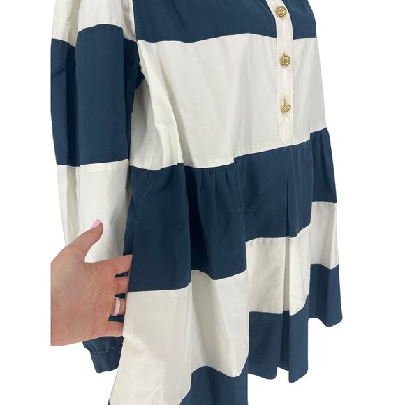 Moschino Couture Vintage Cruise me Baby Stripe Button Front Dress - Picture 7 of 15